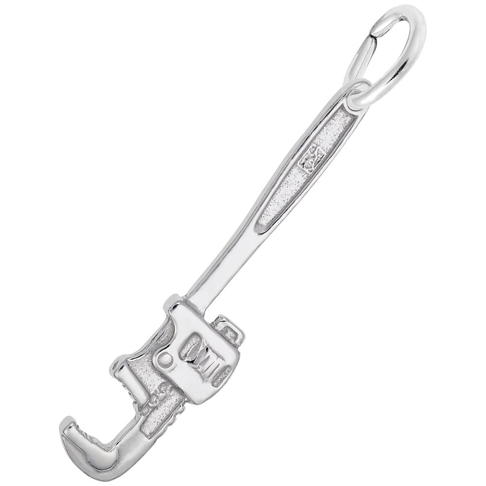 Adjustable Wrench Charm Pendant - Sterling Silver Jewelry for Bracelets & Necklaces - Perfect for DIY Crafts, Gifts, and Fashion Accessories