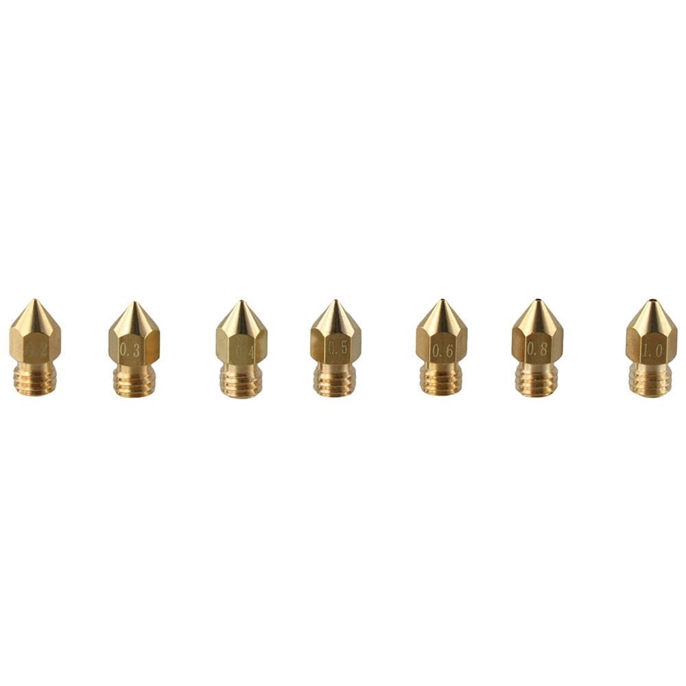 20PCS 3D Printer Nozzle Kit - Stainless Steel & Brass Extruder Nozzles with Cleaning Tools | High Temperature Resistant for 3D Printing, DIY Projects & Home Repairs