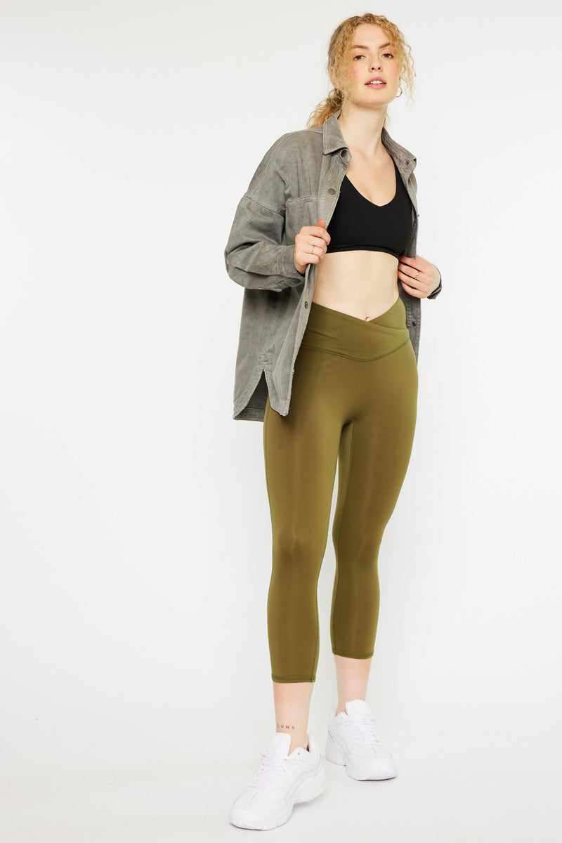 Venus Mid Rise Active Leggings for Women - High Waist Yoga Pants with Pockets - Perfect for Workout, Running, Gym & Lounge Wear