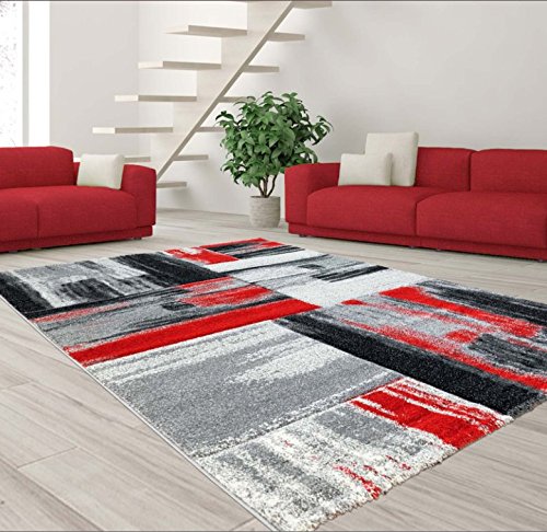 Premium Abstract Area Rug - Soft Indoor Carpet for Living Room, Bedroom, Kitchen & Office - 5x8 Feet (160x230cm) Non-Slip Floor Mat - Modern Home Decor for Cozy Spaces & Stylish Interiors