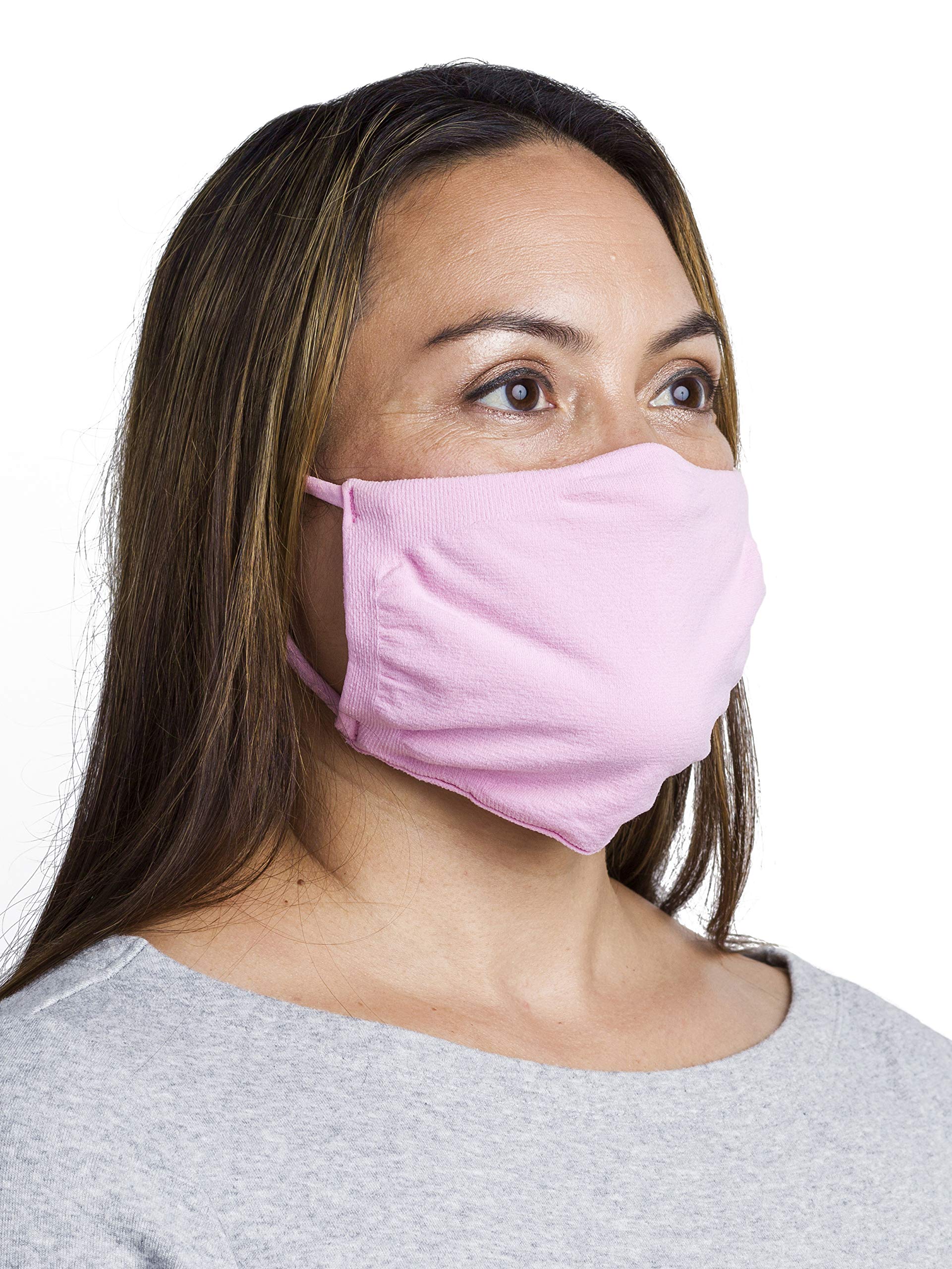 CoverOne Reusable Face Mask (Blush Pink) - Washable & Breathable for Daily Use, Travel, and Outdoor Activities