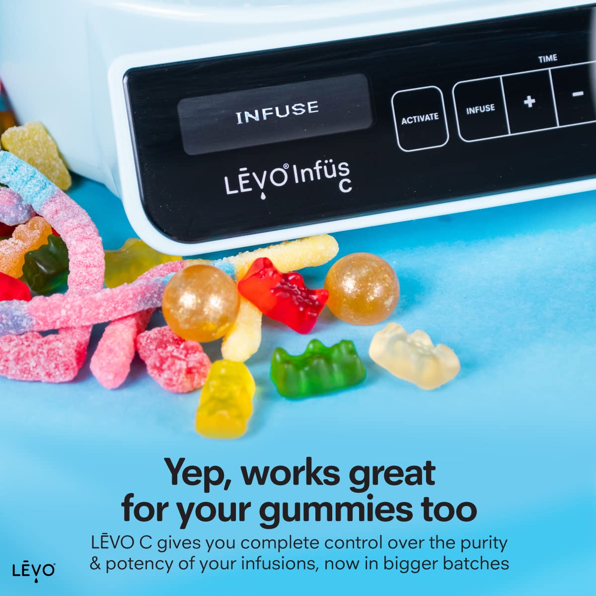 LEVO C - Large Batch Herbal Oil Infusion Machine for Cooking & Baking - Botanical Extractor & Decarboxylator - Make Infused Gummies, Tinctures, Brownies, Edibles - Perfect for Home Chefs & Cannabis Enthusiasts - Black (Licorice)