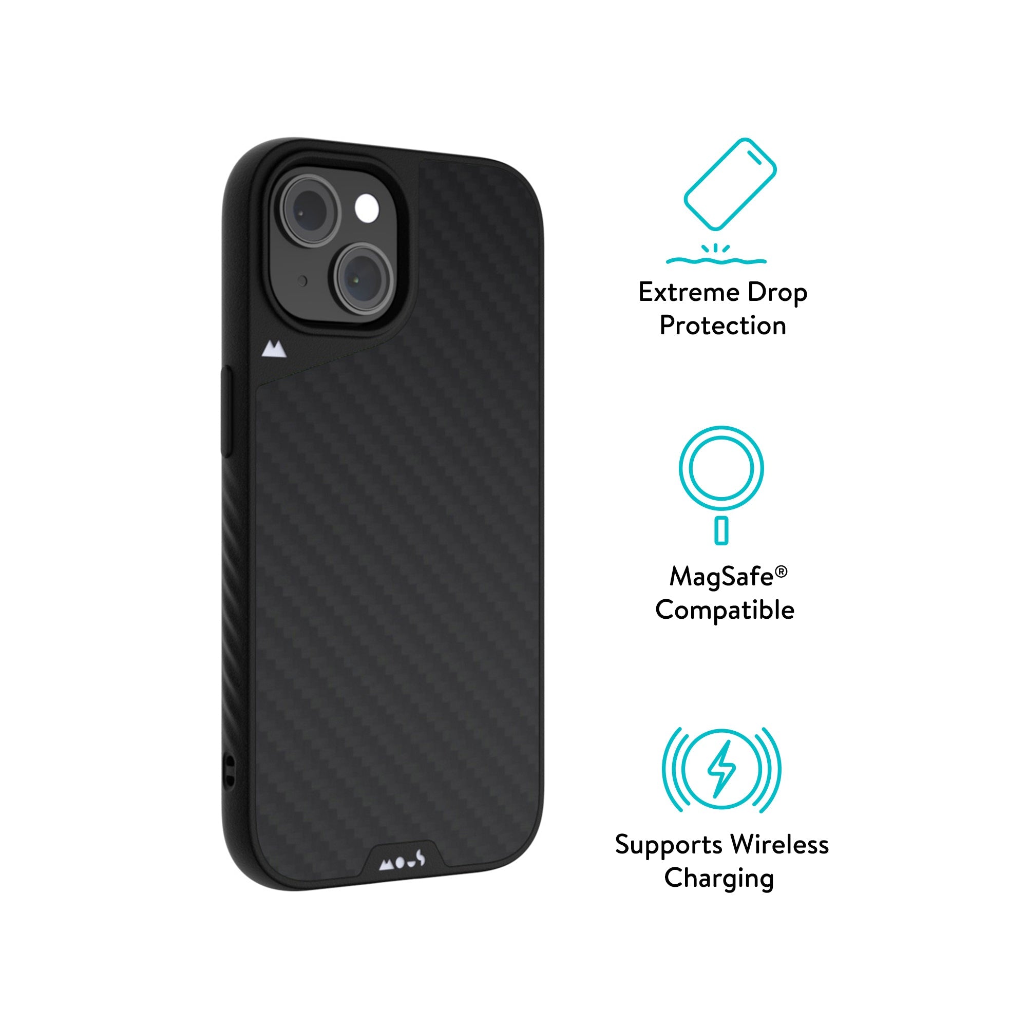 MagSafe® Compatible Aramid Fiber Phone Case for iPhone 15/14/13 - Ultra Thin & Durable Carbon Fiber Design - Perfect for Work, Travel & Everyday Protection (Limitless 5.0)