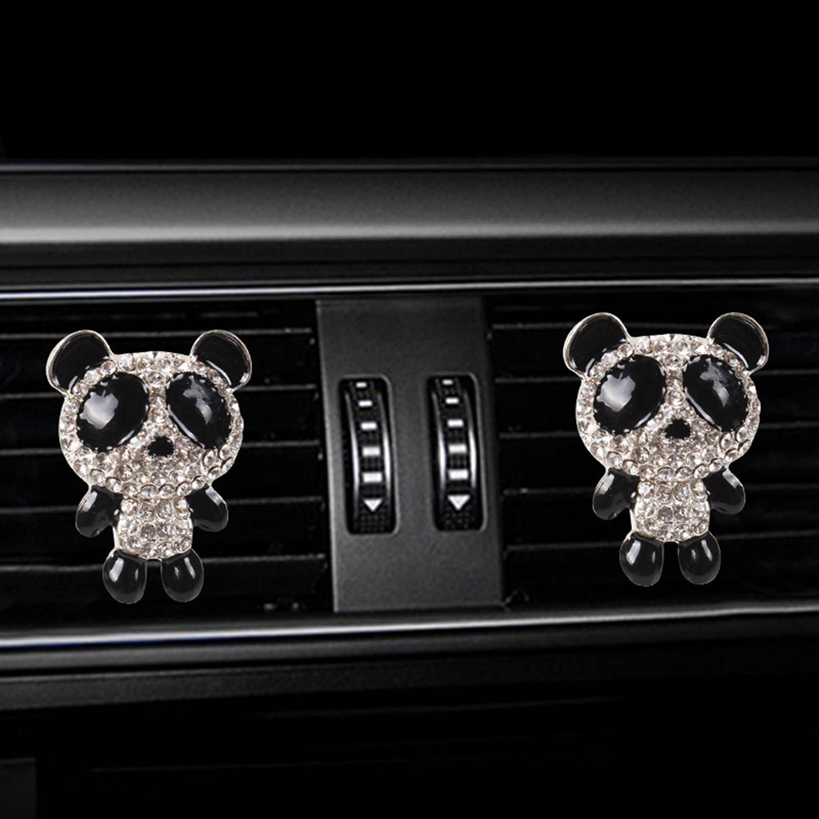 Cute Panda Car Air Freshener Clip - Vent Aromatherapy Diffuser with Fragrance for Car Interior Decoration | Perfect for Long Drives, Office Commutes & Gift Giving
