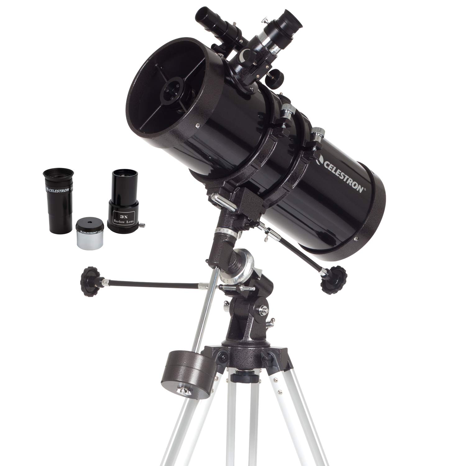 Celestron PowerSeeker 127EQ Telescope with Smartphone Adapter & Moon Filter - Astronomy Telescope for Beginners, Lunar Observation & Astrophotography - Perfect for Stargazing, Moon Photography & Backyard Astronomy
