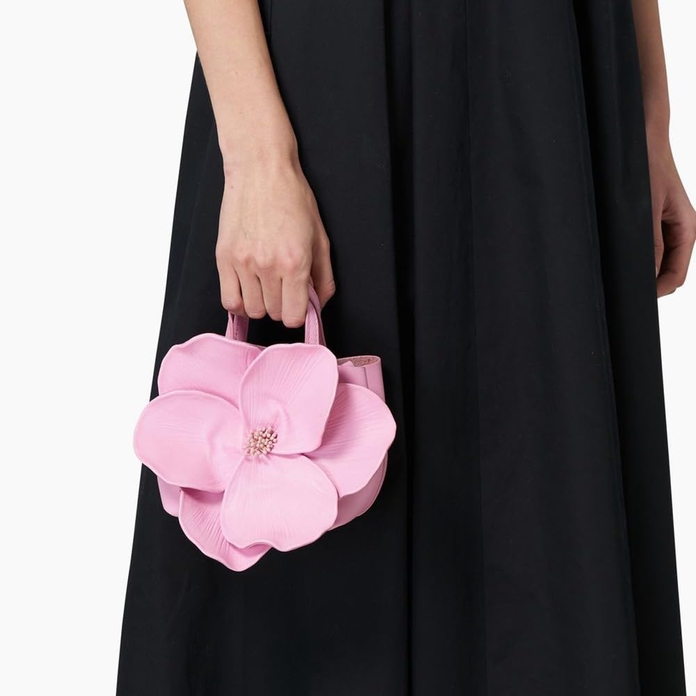 Elegant Floral Clutch Purse for Women - PU Leather Evening Bag with Flower Design, Perfect for Party, Prom, Wedding & Special Occasions | Crossbody Bucket Purse for Date Night & Formal Events
