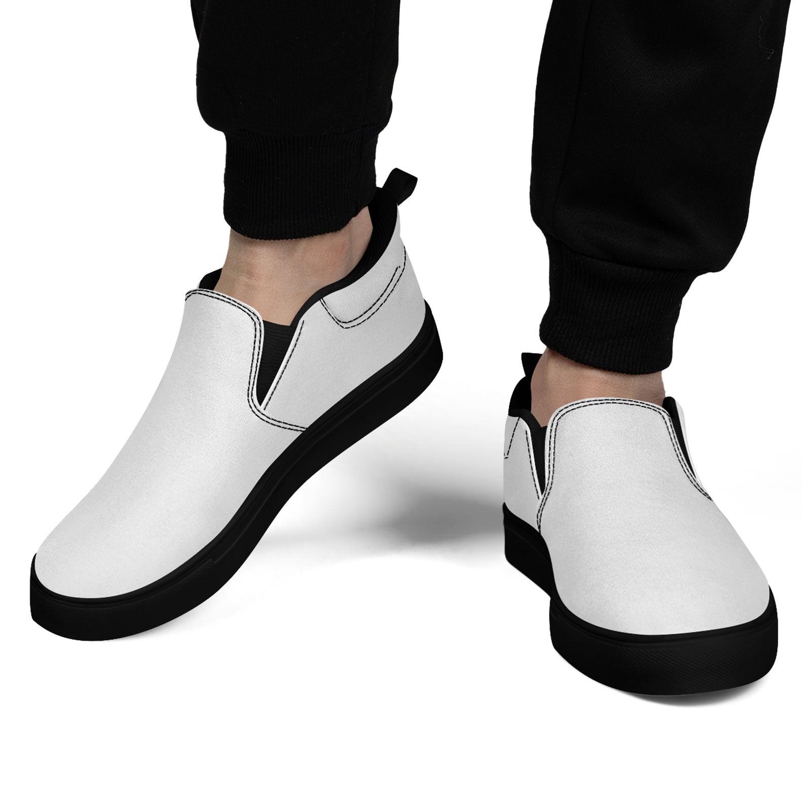 Custom Personalized Slip-On Canvas Sneakers - Handmade FN071 E028030 - Perfect for Casual Wear, Street Fashion & Gift Giving