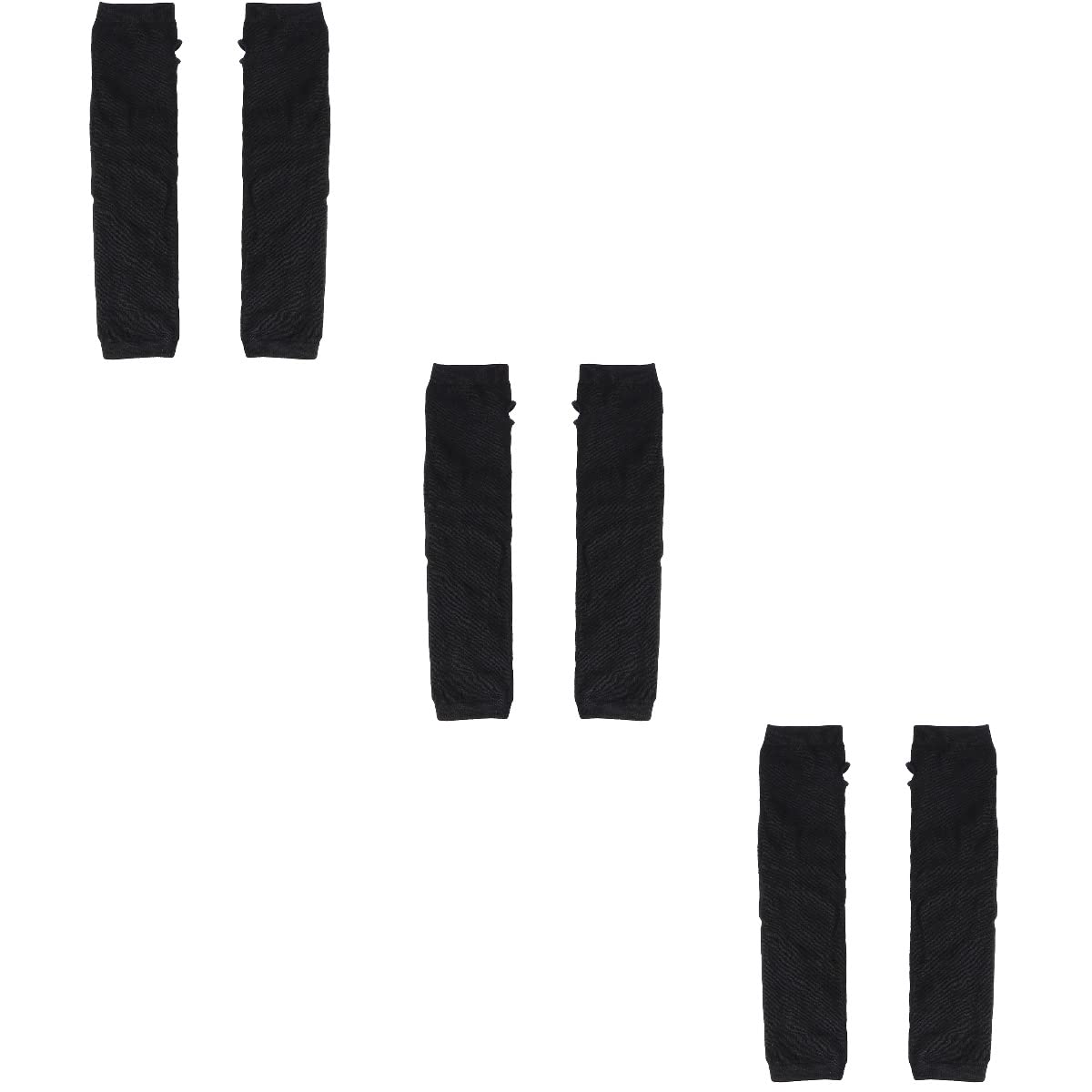 KESYOO 3-Pack Winter Knitted Long Sleeve Gloves - Fingerless Arm Warmers with Thumb Hole for Women | Valentine's Day, Christmas Party Favors & Cold Weather Protection | Perfect for Office, Outdoor Activities & Holiday Gifts