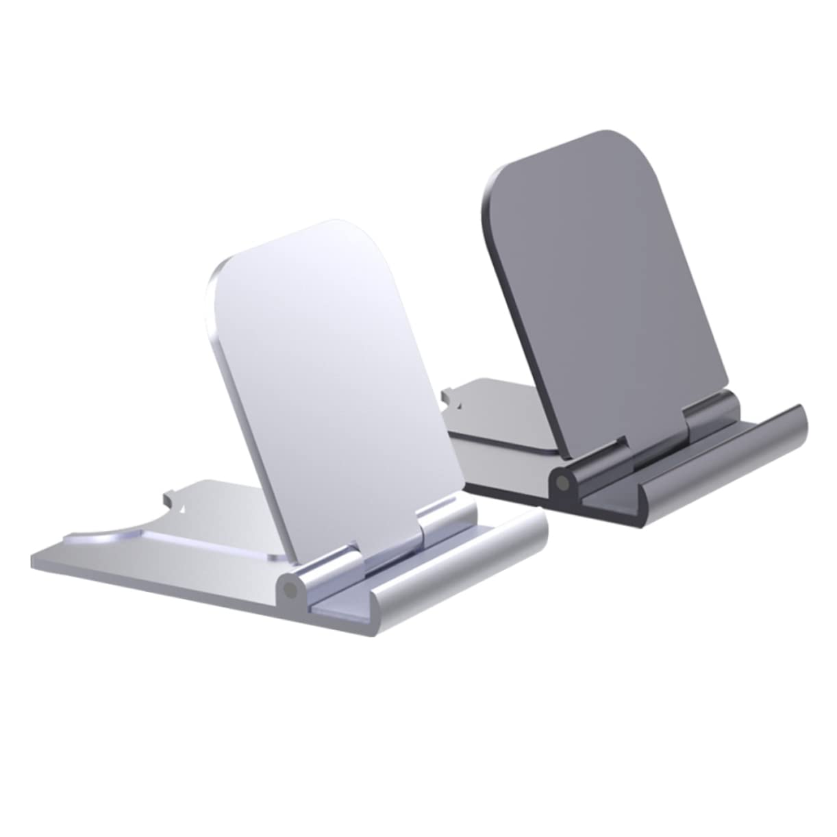 Hemobllo 2-Pack Foldable Car Phone Holder & Tablet Stand - Adjustable Multi-Angle Desktop & Dashboard Mount for iPhone, Samsung, iPad (Perfect for Driving, Working & Watching Videos)