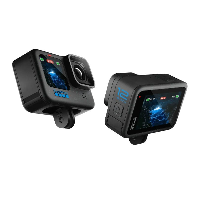 GoPro HERO 12 Black Action Camera - Waterproof 4K Video & Photo, HyperSmooth 6.0 Stabilization - Perfect for Vlogging, Travel Adventures, and Extreme Sports