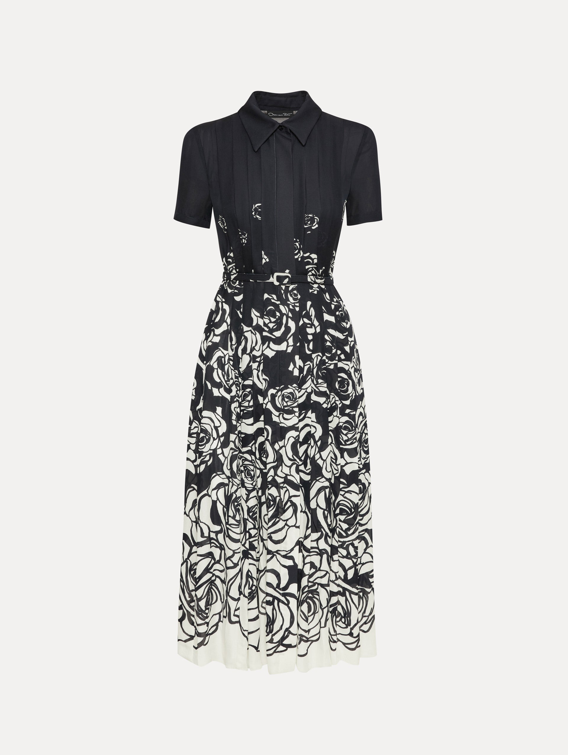 Elegant Abstract Ombre Rose Print Dress for Women - Perfect for Weddings, Parties & Special Occasions