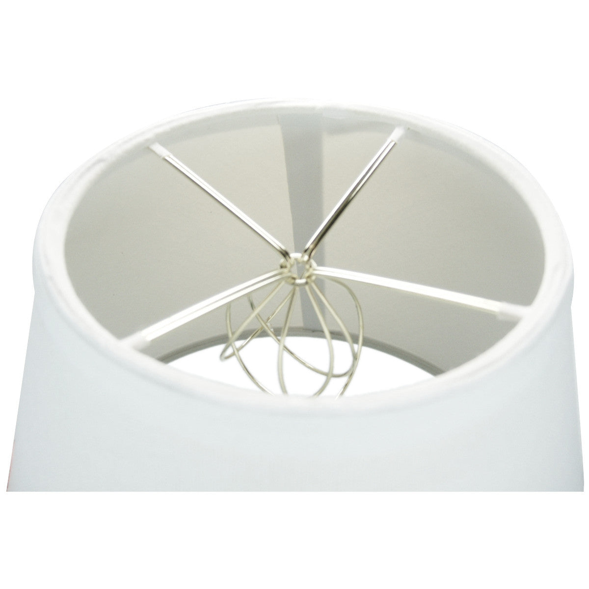 12W x 9H White Empire Hardback Lampshade - Classic Elegant Lamp Shade for Table & Floor Lamps - Perfect for Living Room, Bedroom, Office Decor