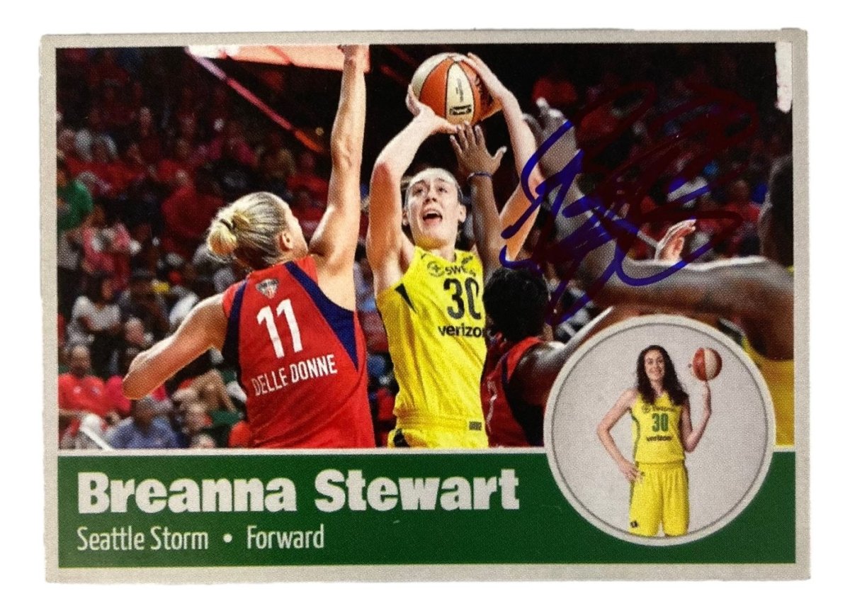 Breanna Stewart Autographed 2015 Seattle Storm Rookie Card - WNBA Basketball Memorabilia for Collectors & Fans - Perfect for Sports Memorabilia Displays, Fan Collections, and Gift Giving