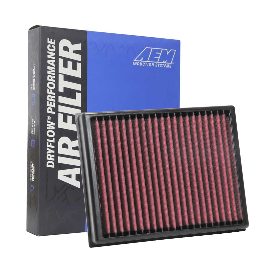 AEM 28-30086 Dryflow Washable Air Filter - High Performance Reusable Air Filter for Cars, Trucks & SUVs - Perfect for Off-Roading, Racing & Daily Driving