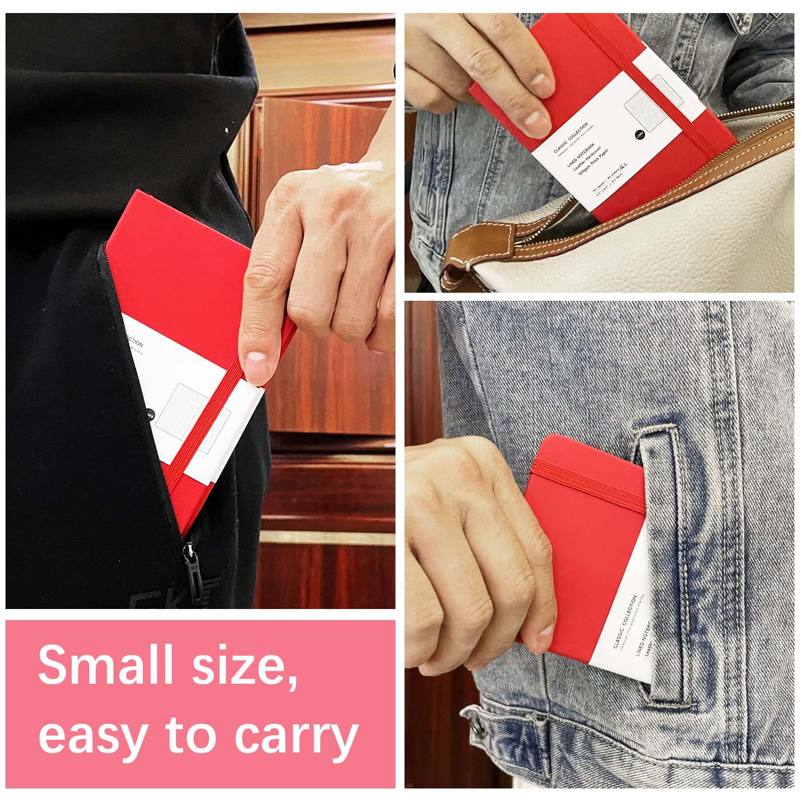 Coopay 8 Pack A6 Pocket Notebooks - 3.5