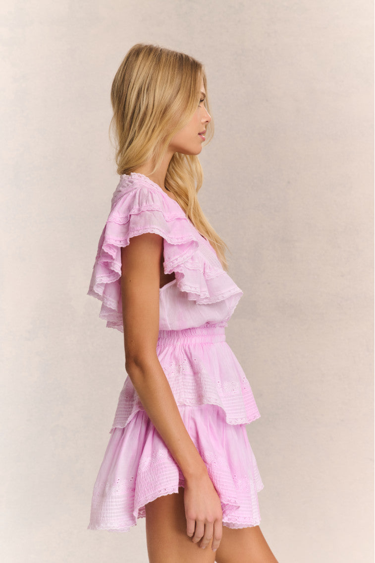 Gwen Mini Dress for Women - Elegant Peony Pink Summer Casual Dress | Perfect for Parties, Dates, and Beach Outings
