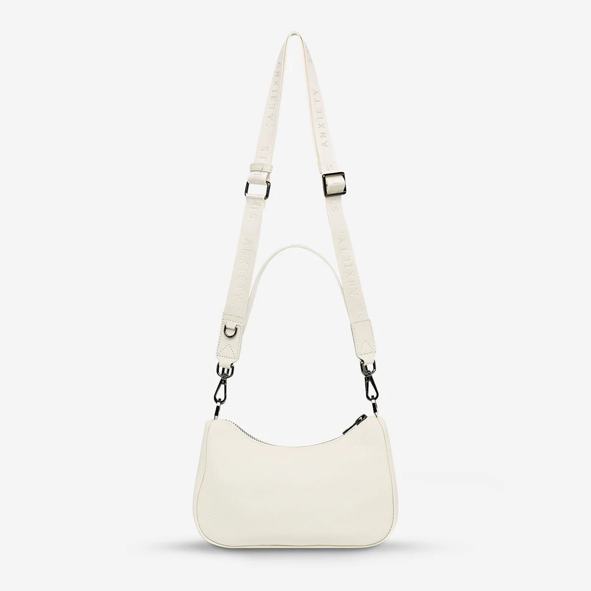 Status Anxiety Look Both Ways Bag in Chalk - Stylish Crossbody Purse for Women | Perfect for Work, Travel & Everyday Use
