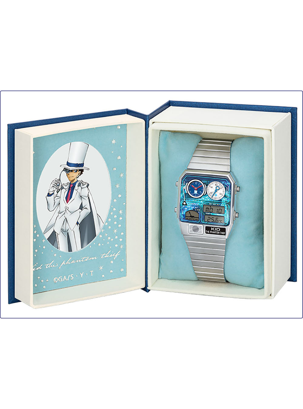 Detective Conan × Citizen Ana-Digi Temp Japan Movement Limited Edition Watch - Stylish Anime Collectible for Fans & Watch Enthusiasts - Perfect for Cosplay, Gifts & Anime Conventions
