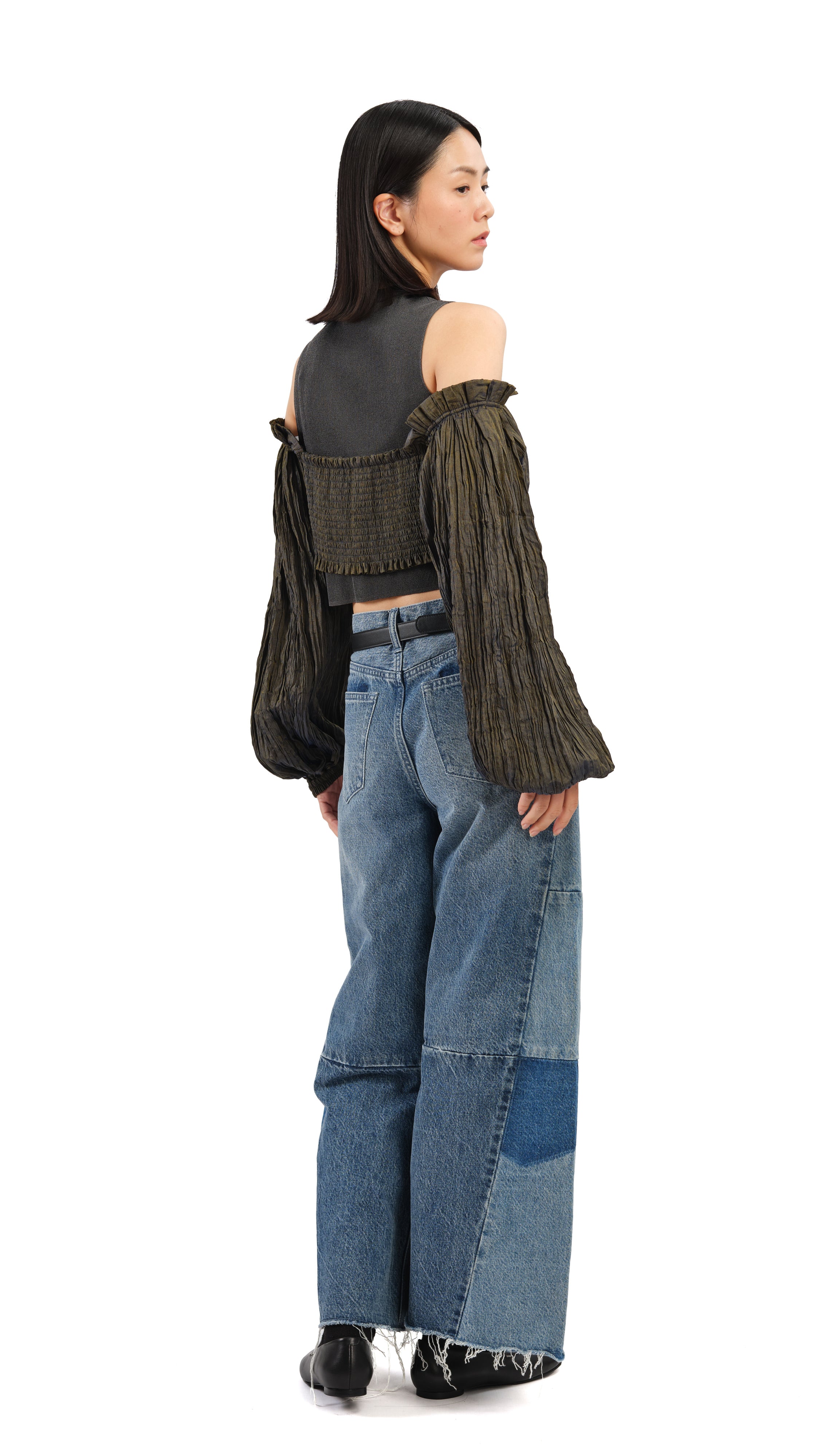 Trendy Bubble Sleeve Blouse for Women - Flowy Puff Sleeve Tops for Casual & Party Wear | Perfect for Date Night, Office & Summer Outfits