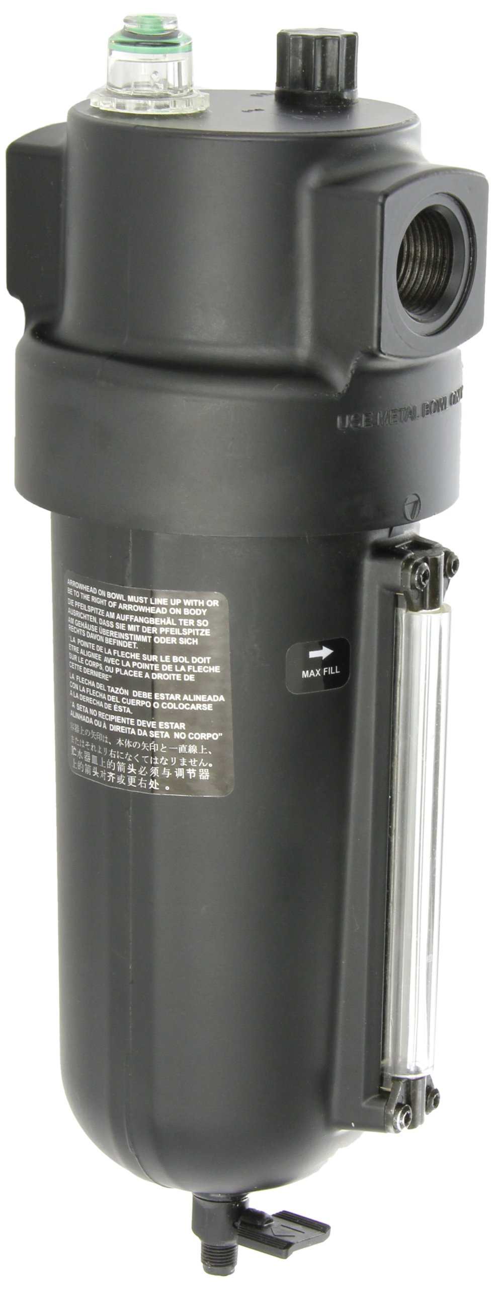 Dixon L17-600D Norgren Series Oil-Fog Lubricator with Metal Bowl & Sight Glass - 1