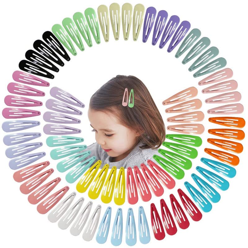Staila 20 PCS Hair Clips - 2 Inch Non-Slip Metal Hair Barrettes for Women, Girls & Kids (10 Color Set) - Perfect for School, Parties & Everyday Hairstyling