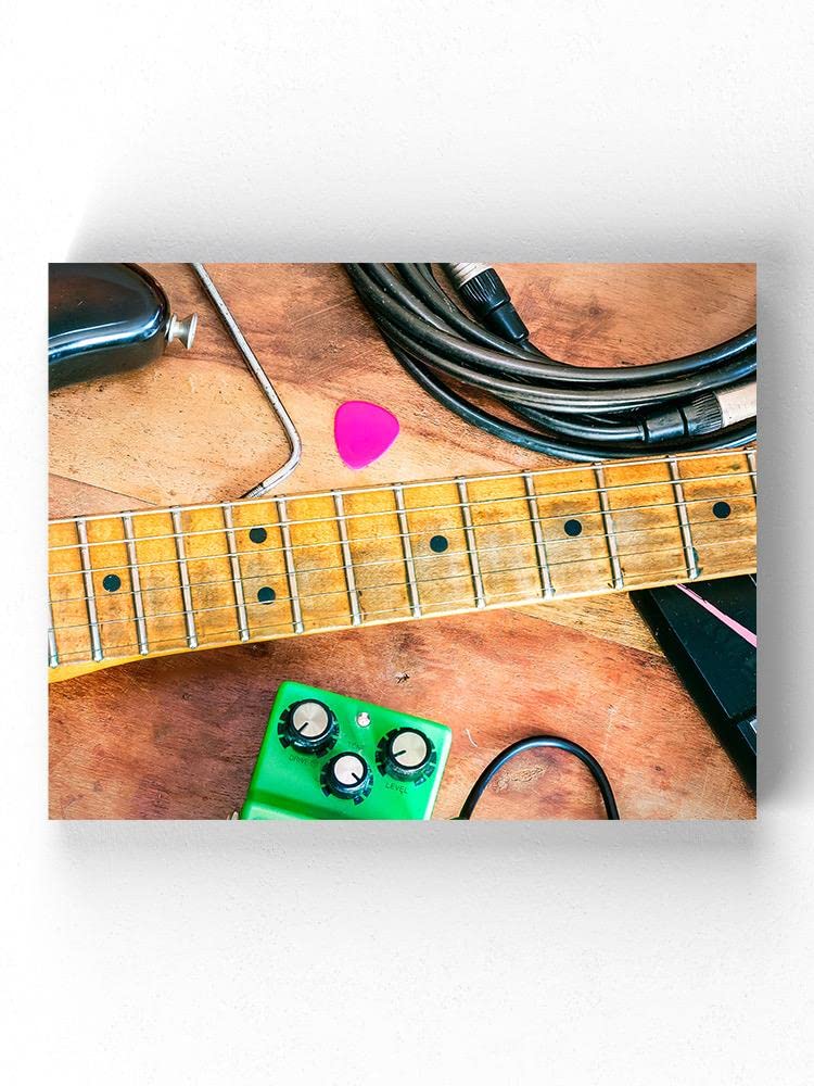 Professional Electric Guitar Equipment Set - Durable Wrapped Canvas in White | Perfect for Live Performances, Studio Recording & Home Practice
