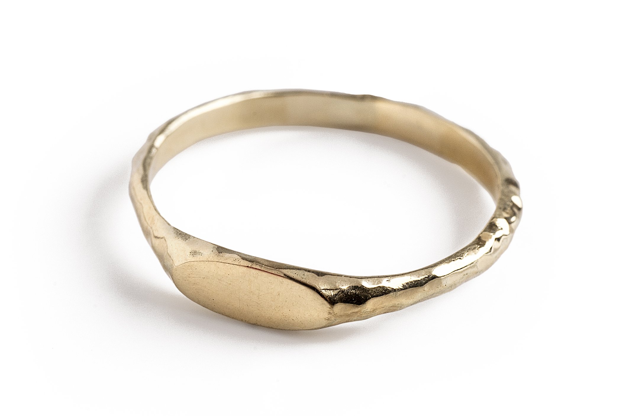 14K Solid Gold Wedding Band & Signet Ring for Men & Women – Elegant & Durable for Weddings, Anniversaries, and Everyday Wear