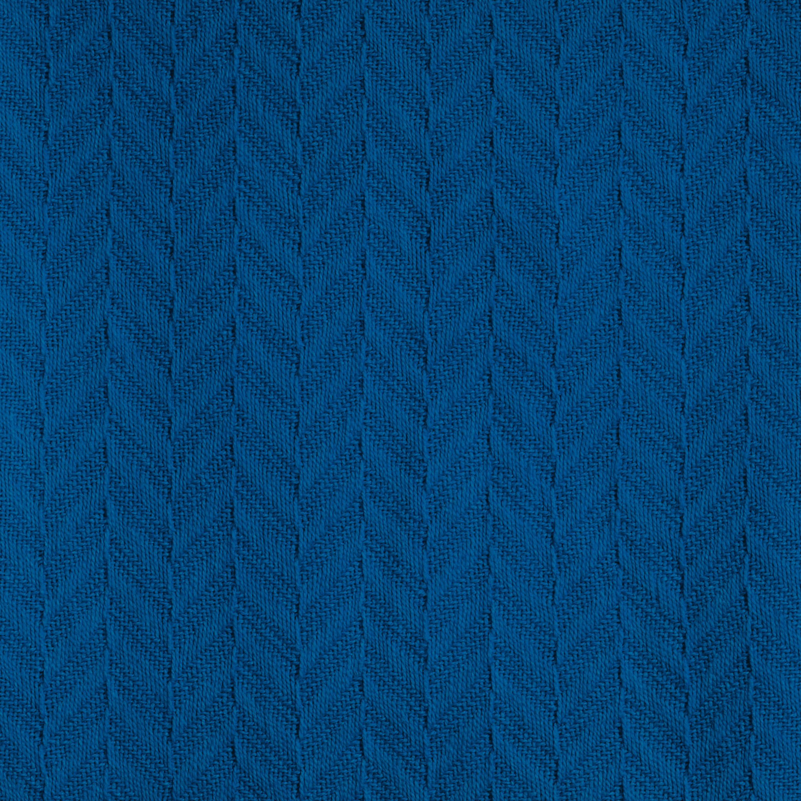 Premium 100% Cotton Queen Size Blanket - Ultra Soft & Breathable All-Season Bedding - 92x92 Inch Lightweight Luxury Blanket for Bedroom, Guest Room, Dorm or Outdoor Picnics (Blue)