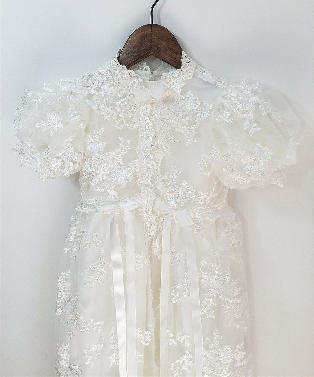 Abaowedding® Elegant Lace Christening Gowns for Baby - White Baptism Dress for Newborn Girls & Boys - Perfect for Christenings, Baptisms & Special Occasions