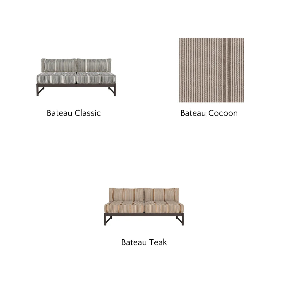 Breeze XL Outdoor 2-Seat Armless Sofa - Waterproof Patio Furniture for Garden, Poolside & Balcony Relaxation