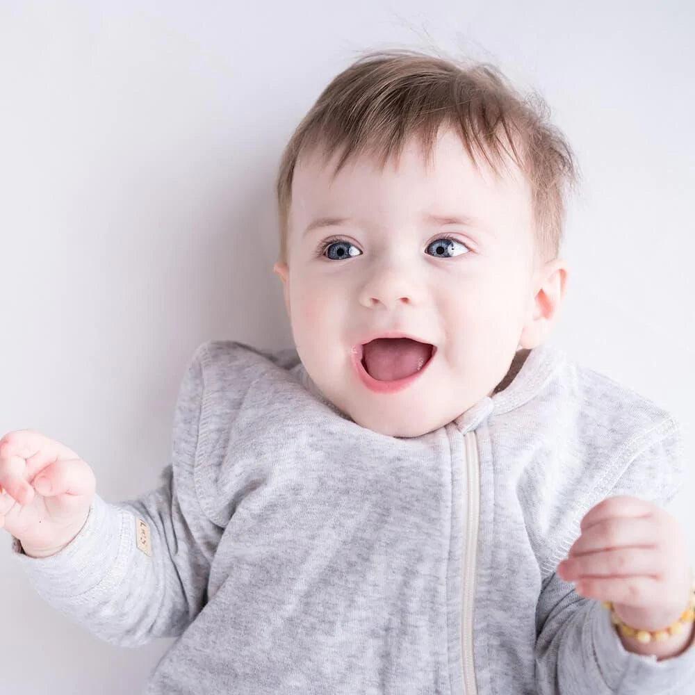 Juddlies Designs Grey Fleck Sleeper - Cozy and Stylish Baby Sleepwear for Newborns & Infants | Perfect for Nursery, Bedtime, and Lounging