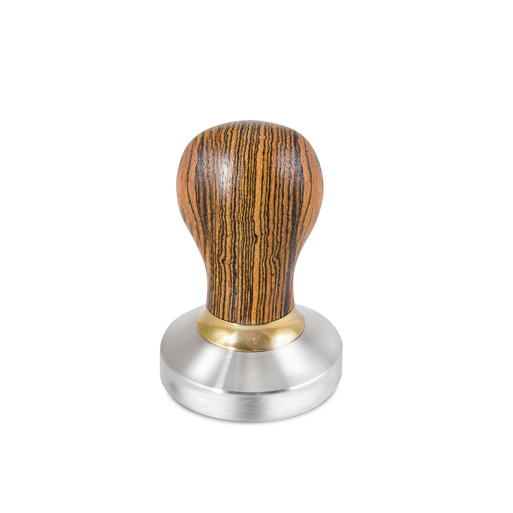 Premium Bocote Wood Espresso Tamper - Professional 58mm Coffee Press for Barista & Home Use - Perfect for Espresso Machines, French Press & Coffee Brewing