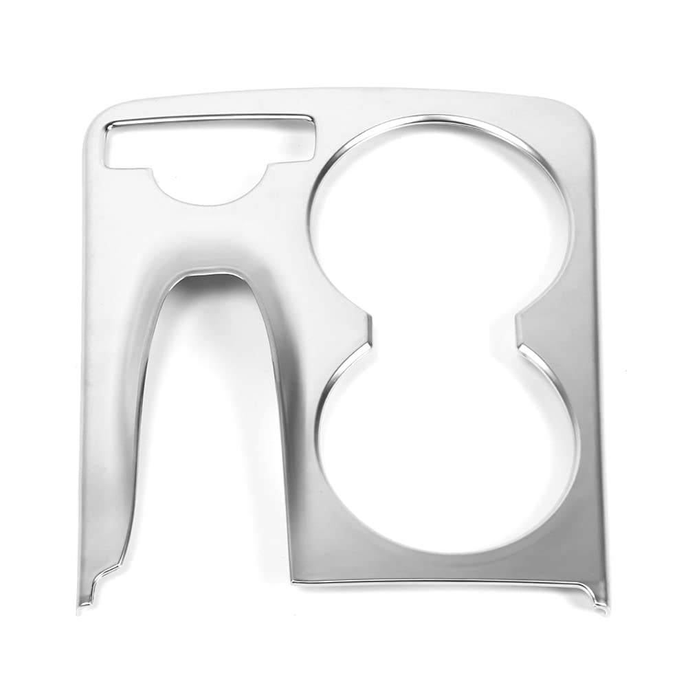 Acouto Chrome Cup Holder Cover for Benz GLK-Class (X204) 2008-2015 - Car Interior Upgrade Accessory for Stylish Protection