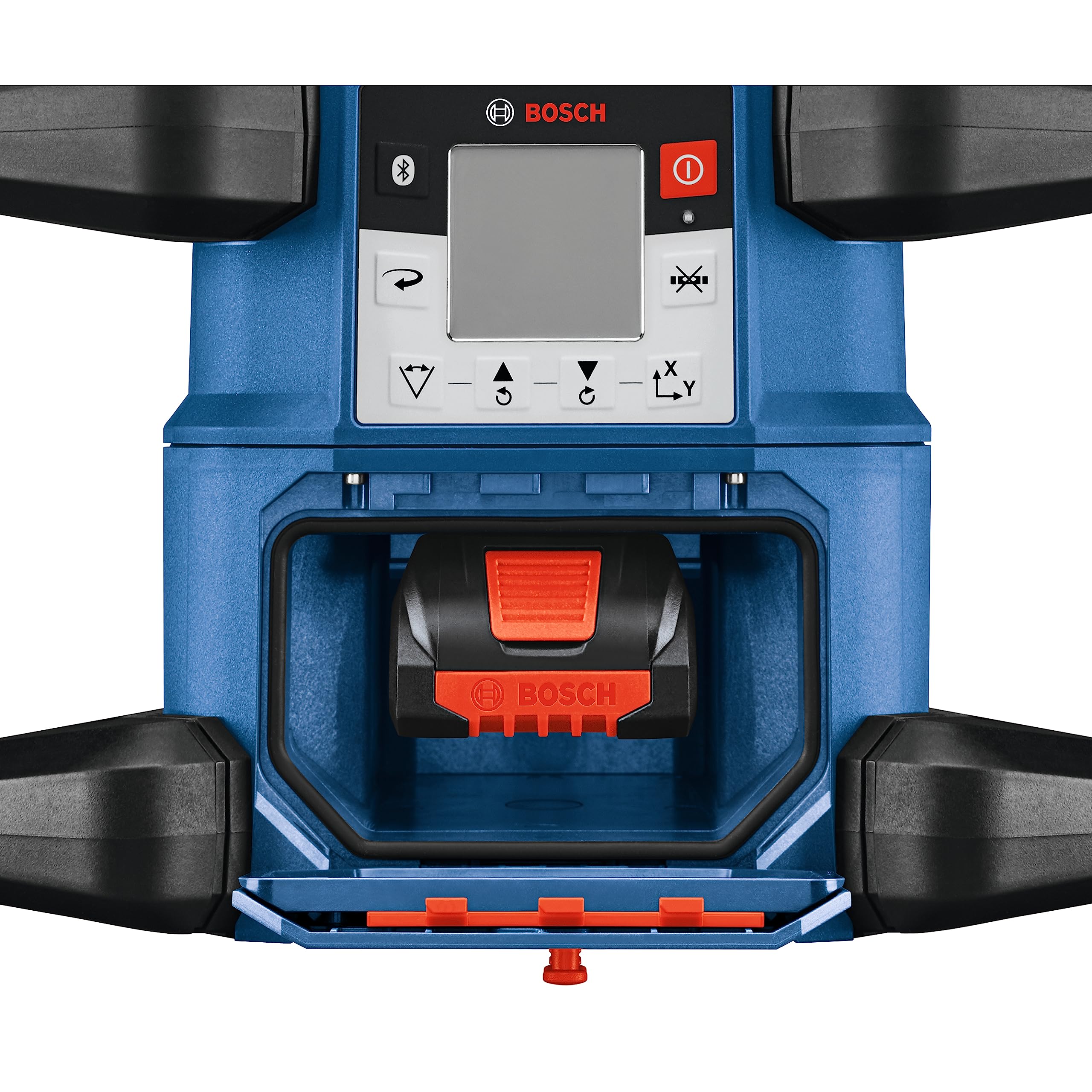 BOSCH GRL4000-80CHVK 18V Self-Leveling Rotary Laser Kit with CORE18V 4Ah Battery, Tripod, Grade Rod & Receiver - Perfect for Construction, Landscaping, and DIY Projects