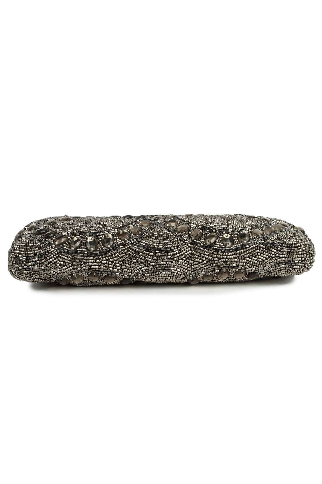 Vintage Emma Handbag with Antique Silver Brass Frame - Elegant Evening Clutch for Parties, Weddings & Special Occasions
