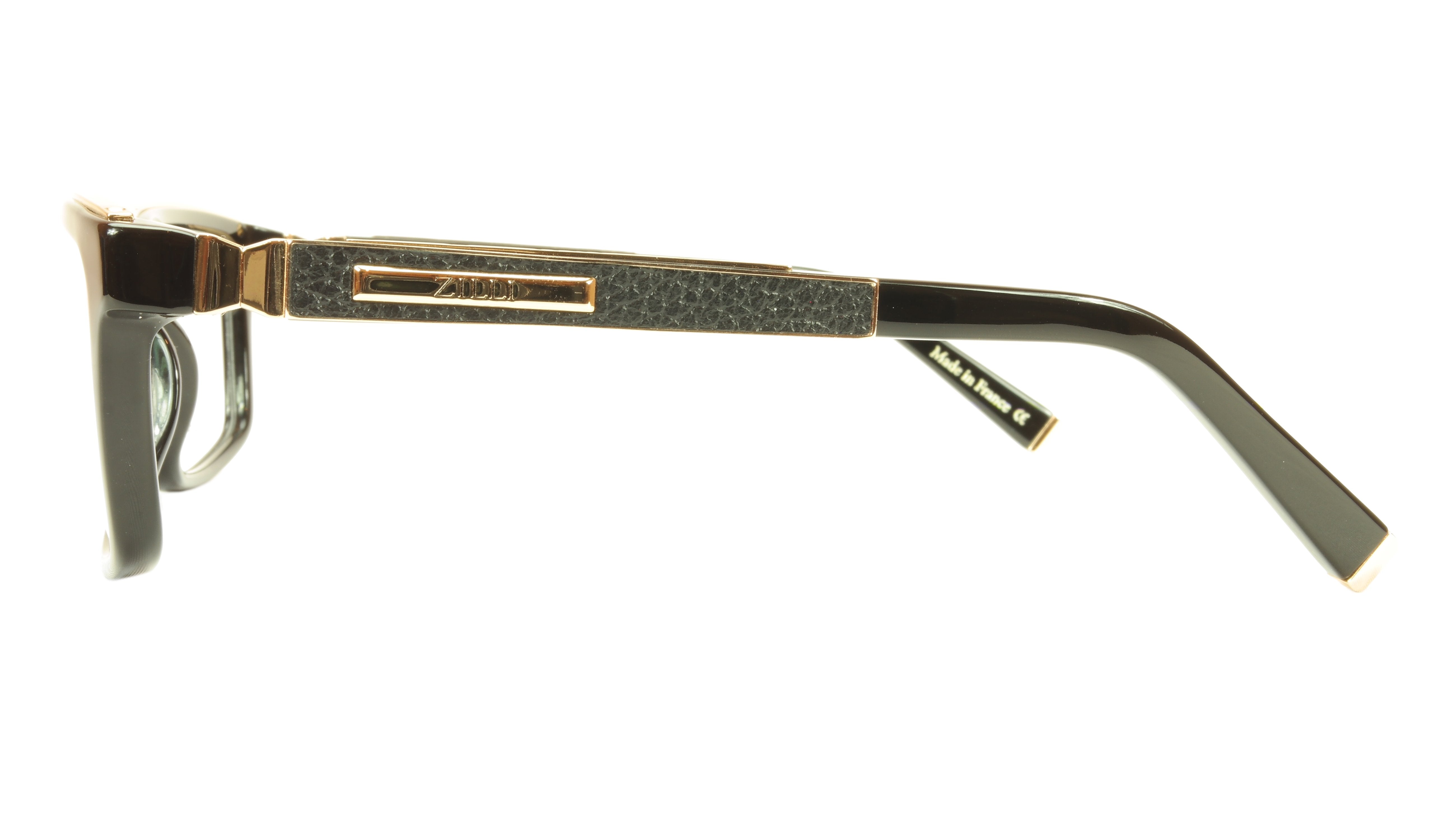 Premium ZILLI Eyeglasses Frame - Handcrafted in France with Acetate, Leather & Titanium (Model ZI 60002 C01) - Luxury Reading & Fashion Statement for Professionals