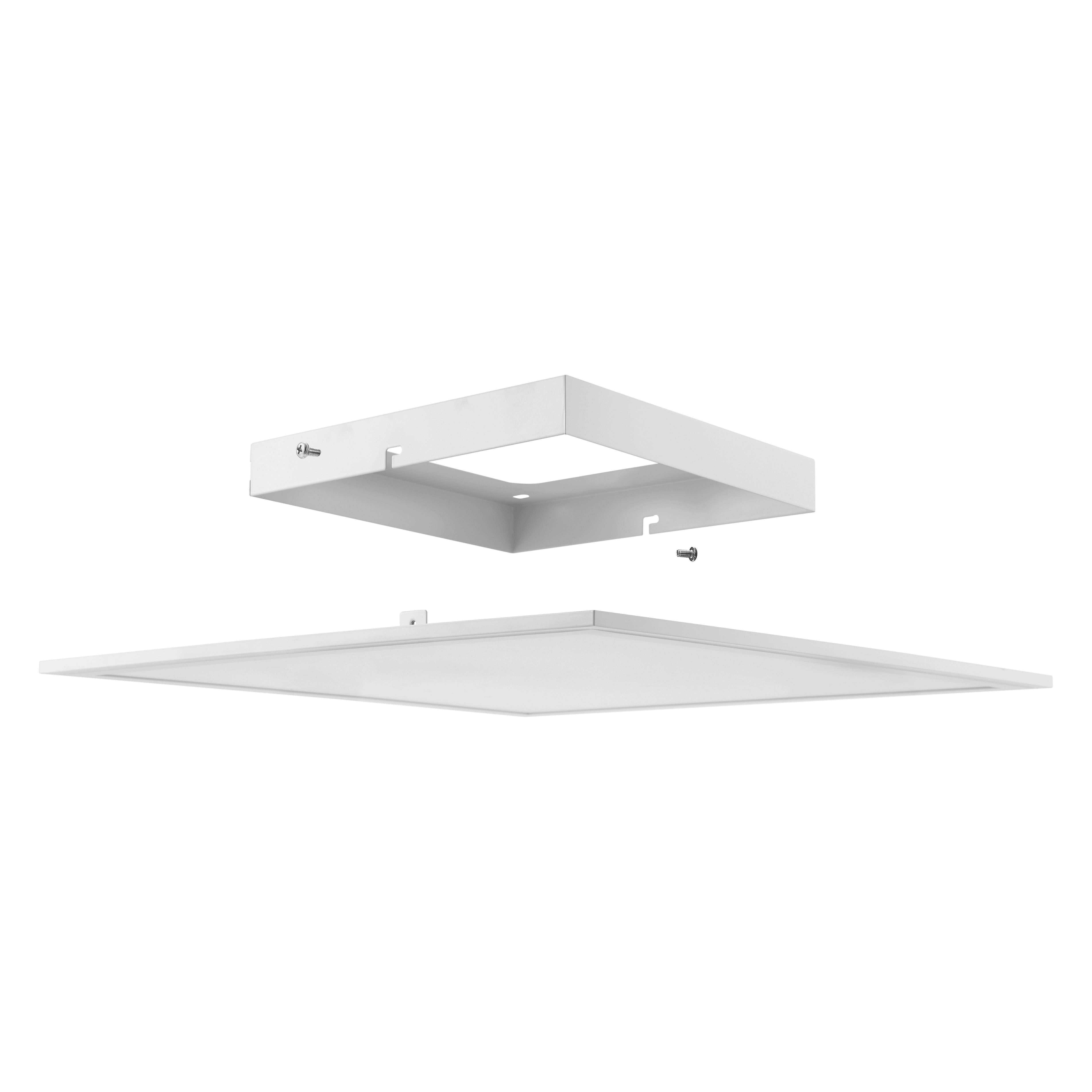 Eglo Connect Salobrena Z Smart White Square LED Ceiling Flush Mount Light 45cm - Modern Lighting for Living Room, Bedroom & Kitchen