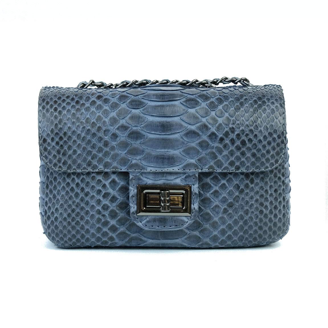 Python Leather Small Crossbody Bag | Genuine Snakeskin Purse | Stylish Small Leather Shoulder Bag | Compact Sling Bag for Women | Perfect for Everyday Use, Date Nights & Travel Accessories