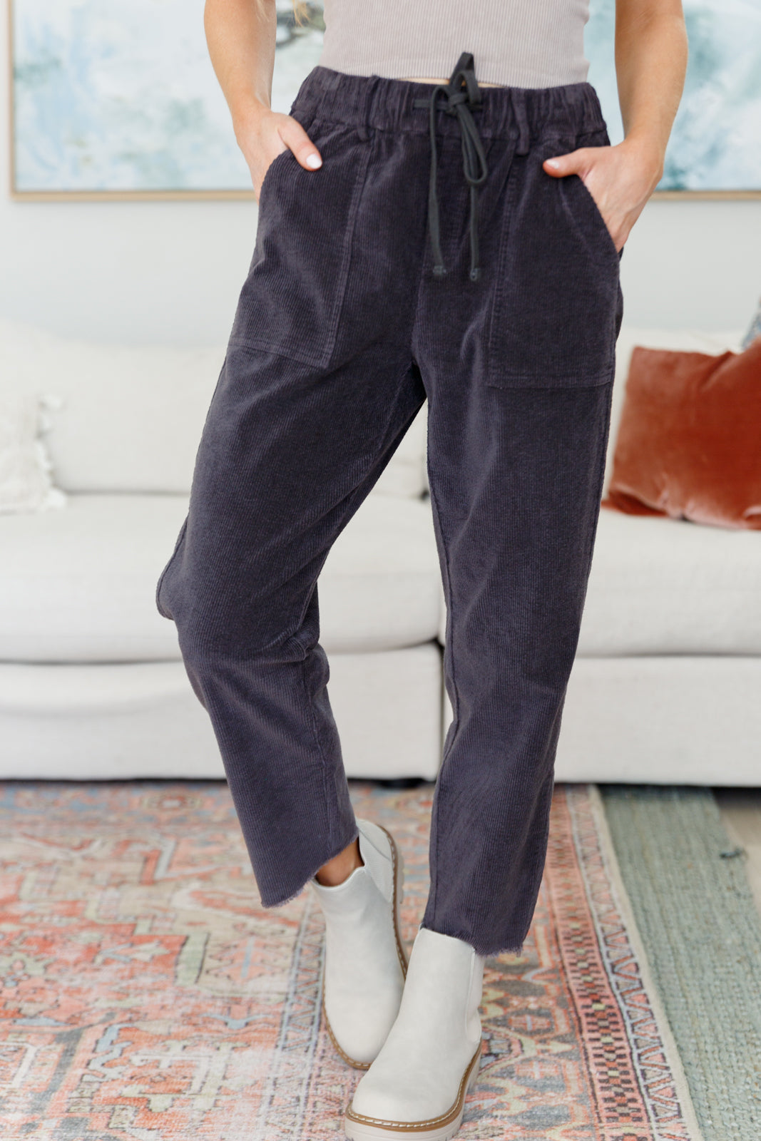 Stylish Women's Corduroy Pants - Comfortable High Waisted Wide Leg Trousers for Fall & Winter | Perfect for Office, Casual Outfits and Weekend Wear