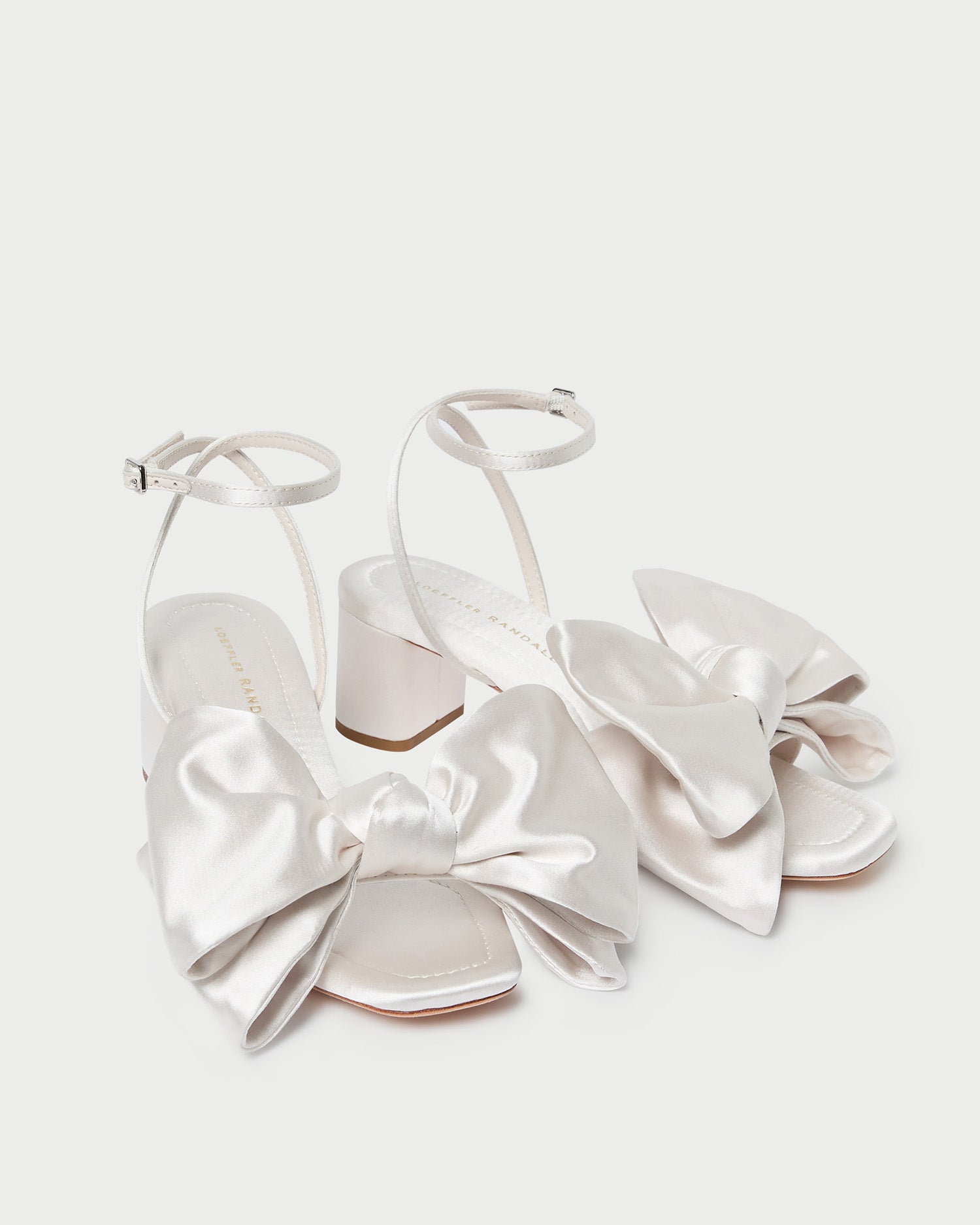 Carmen Women's Cream Satin Bow Sandals - Elegant Summer Wedding Shoes for Brides, Bridesmaids & Formal Occasions
