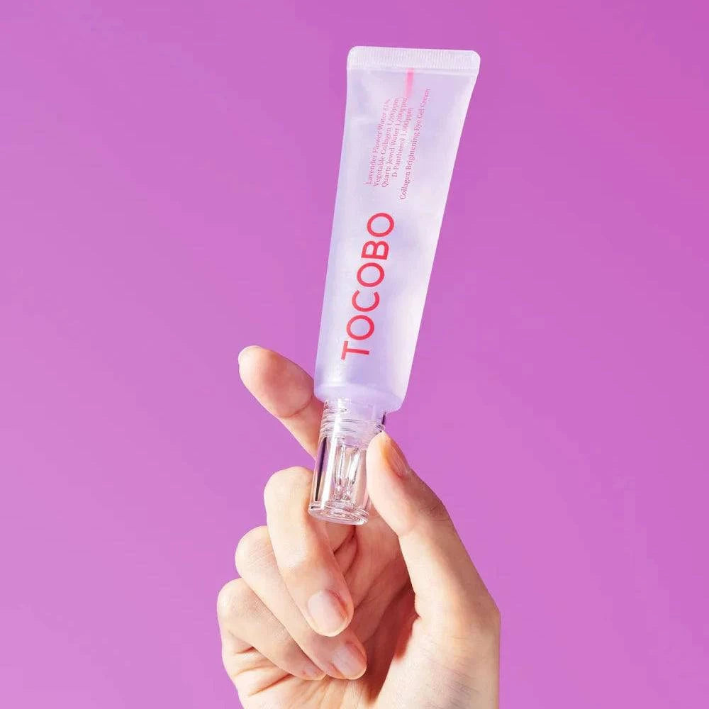 TOCOBO Collagen Brightening Eye Gel Cream 30mL - Dark Circle Treatment, Anti-Aging & Hydrating Under Eye Cream for Puffiness & Wrinkles - Perfect for Night & Day Use, Travel & Skincare Routine