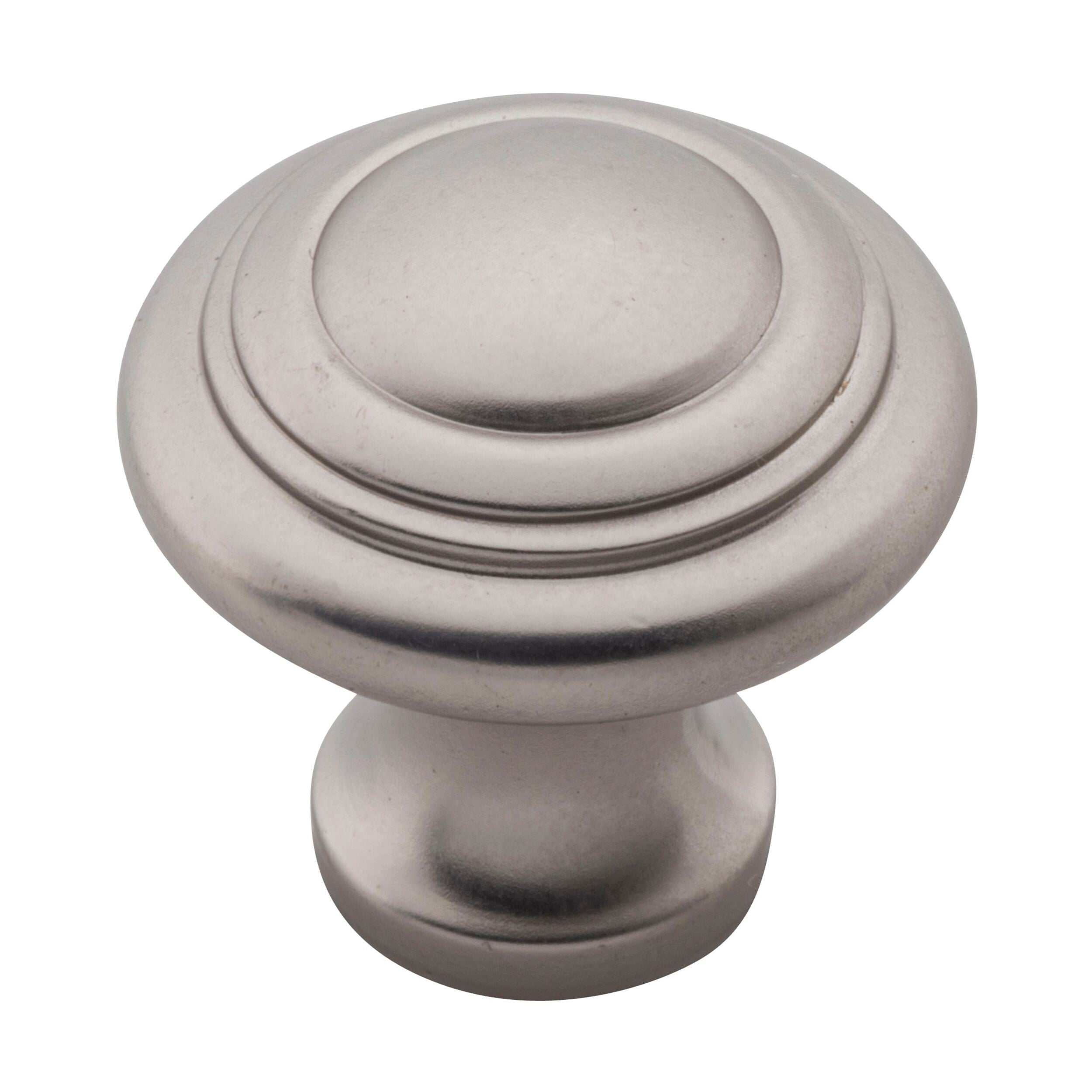 6616 Domed Satin Nickel Cabinet Knob 25mm Diameter x 24mm Projection - Perfect for Kitchen Cabinets, Dressers & Furniture Hardware Upgrade