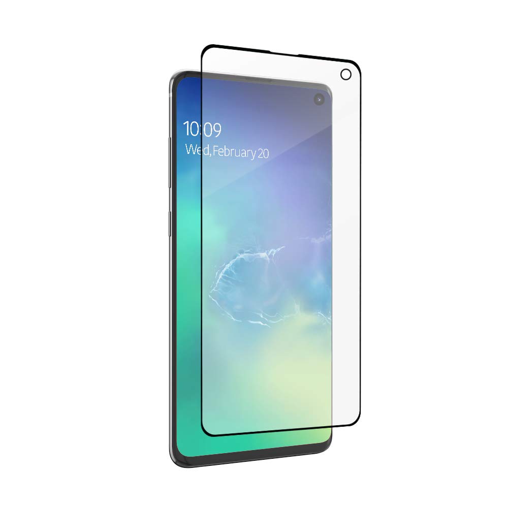 ZAGG InvisibleShield GlassFusion Screen Protector for Samsung Galaxy S10 - Tempered Glass Shield with HD Clarity & Anti-Scratch Protection - Perfect for Work, Travel & Everyday Use