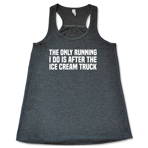 Funny Running After Ice Cream Truck T-Shirt - Humorous Graphic Tee for Men & Women - Perfect for Summer Outings & Casual Wear