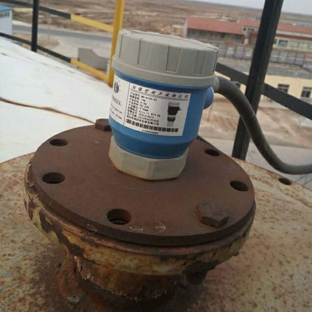 Ultrasonic Water Tank Level Meter - 12M Range, 4-20mA+220V, Oil Well & Liquid Level Sensor for Industrial & Home Use - Perfect for Water Tanks, Reservoirs, and Oil Wells Monitoring