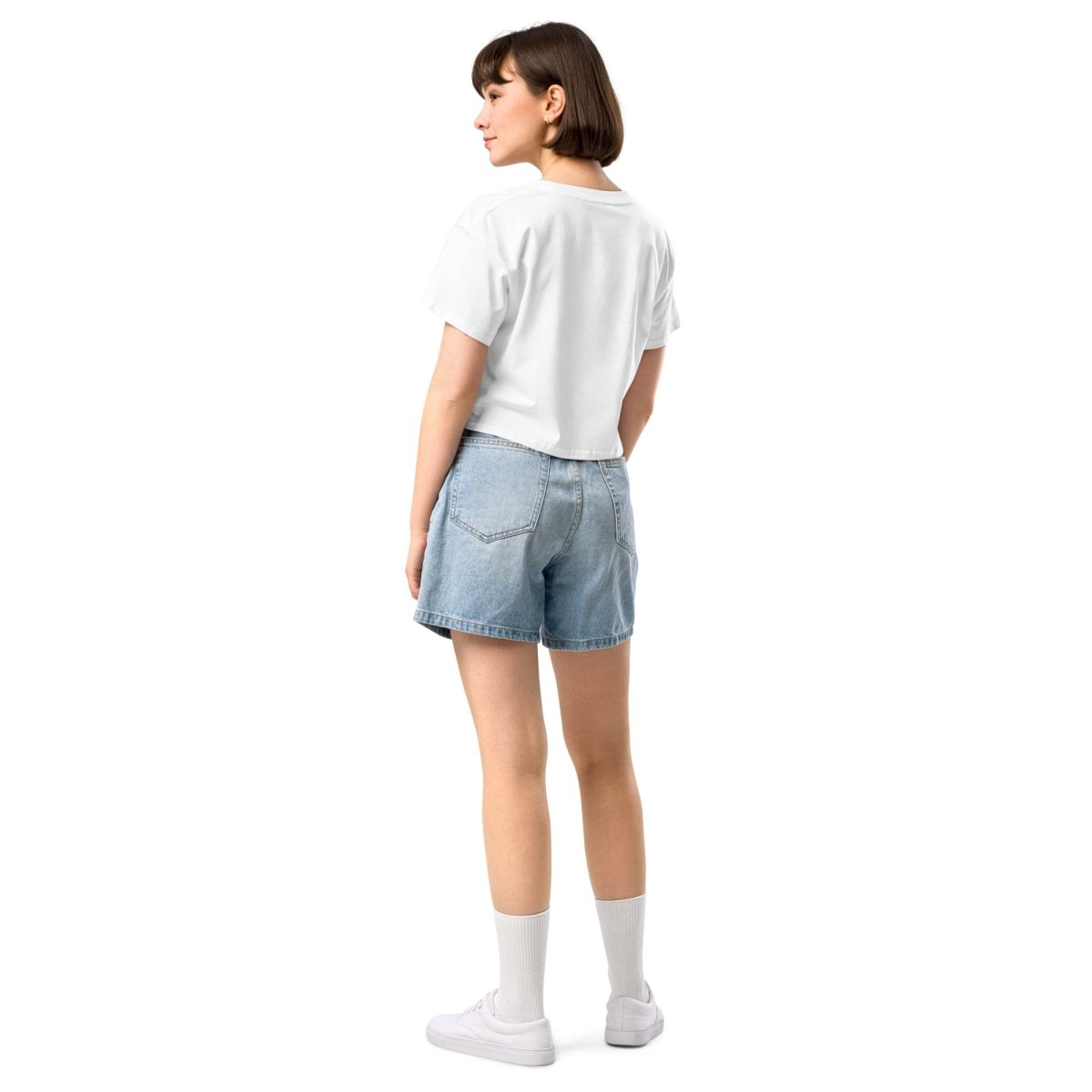 Sober Squad Women's Crop Top - Sexy Short Sleeve Workout Shirt for Yoga, Gym & Running - Trendy Athletic Tops for Women