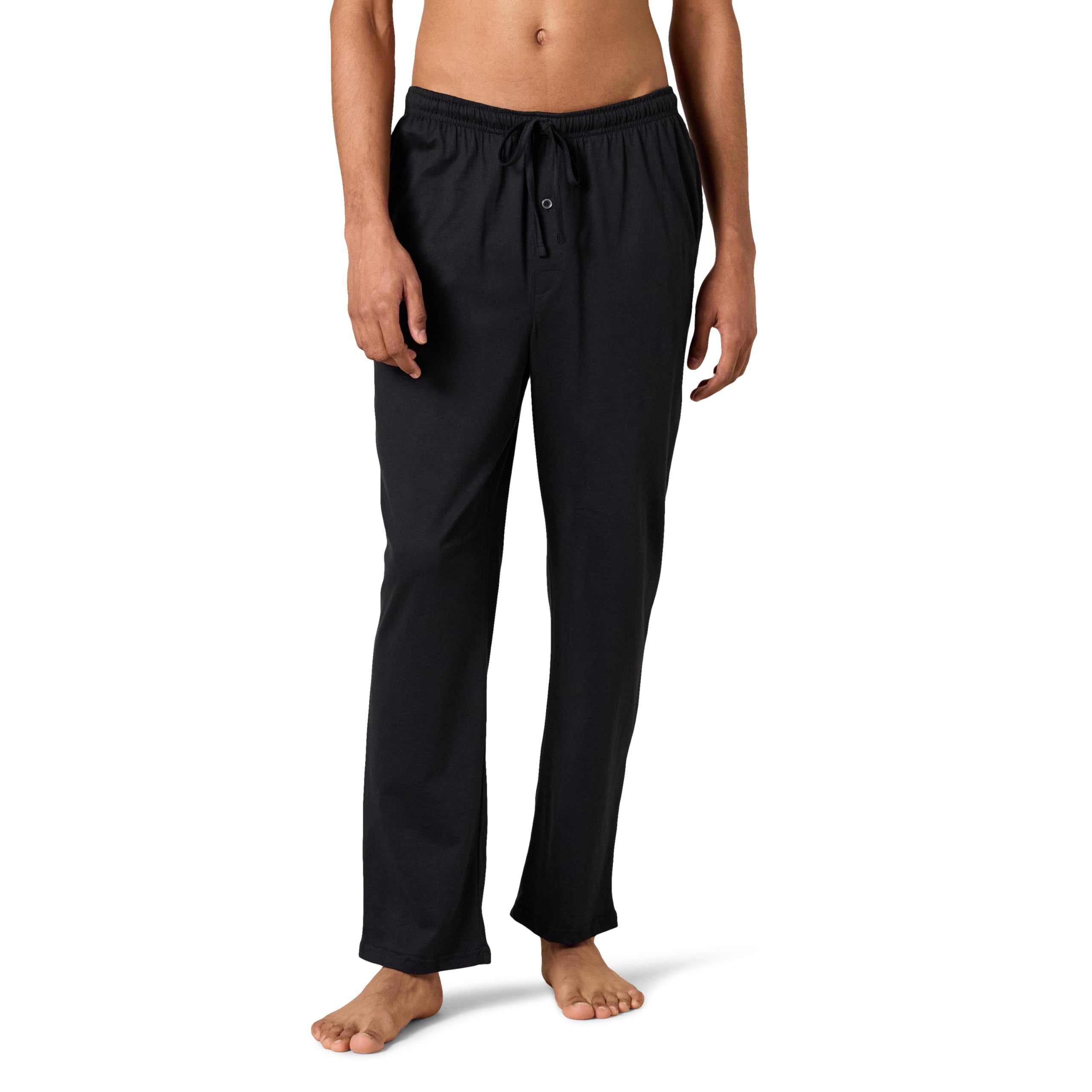 Amazon Essentials Men's Comfortable Cotton Knit Pajama Pants - Soft Lounge Pants for Relaxing at Home, Sleeping & Casual Wear