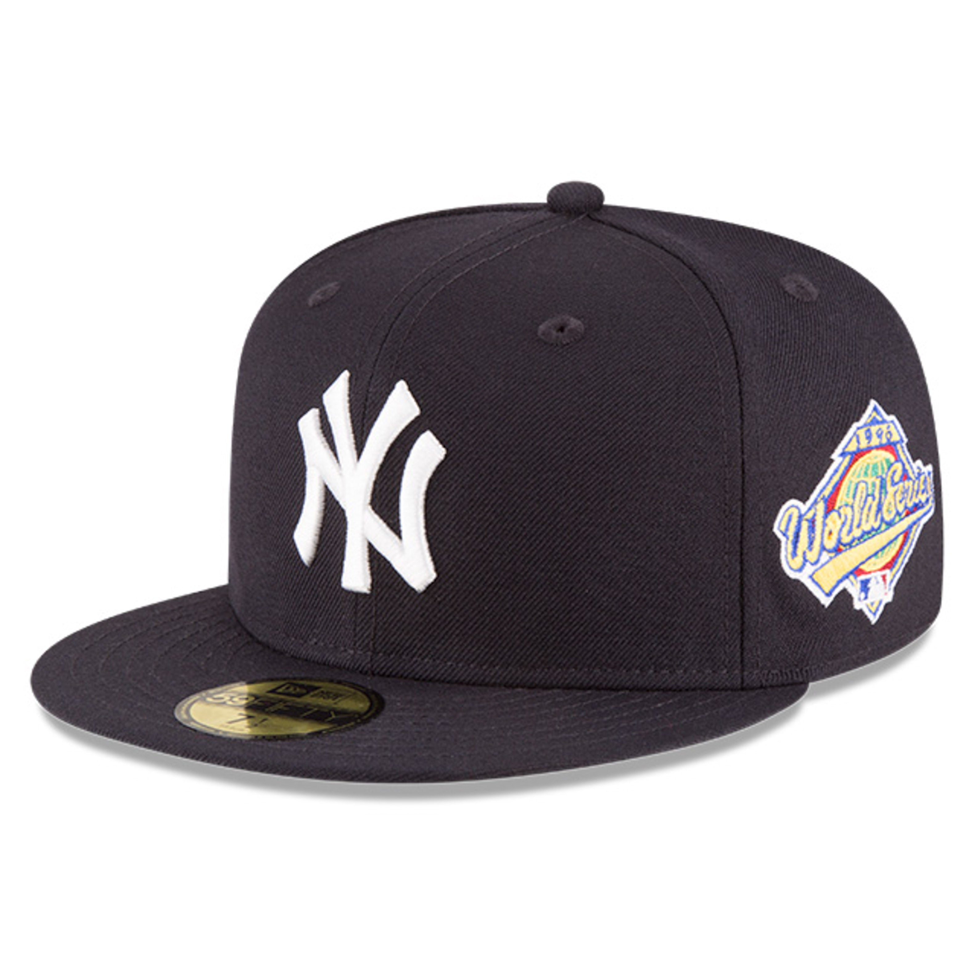 New Era 59Fifty New York Yankees 1996 World Series Patch Snapback Hat - Navy Blue Baseball Cap for Men & Women - Perfect for Games, Collecting & Streetwear Fashion