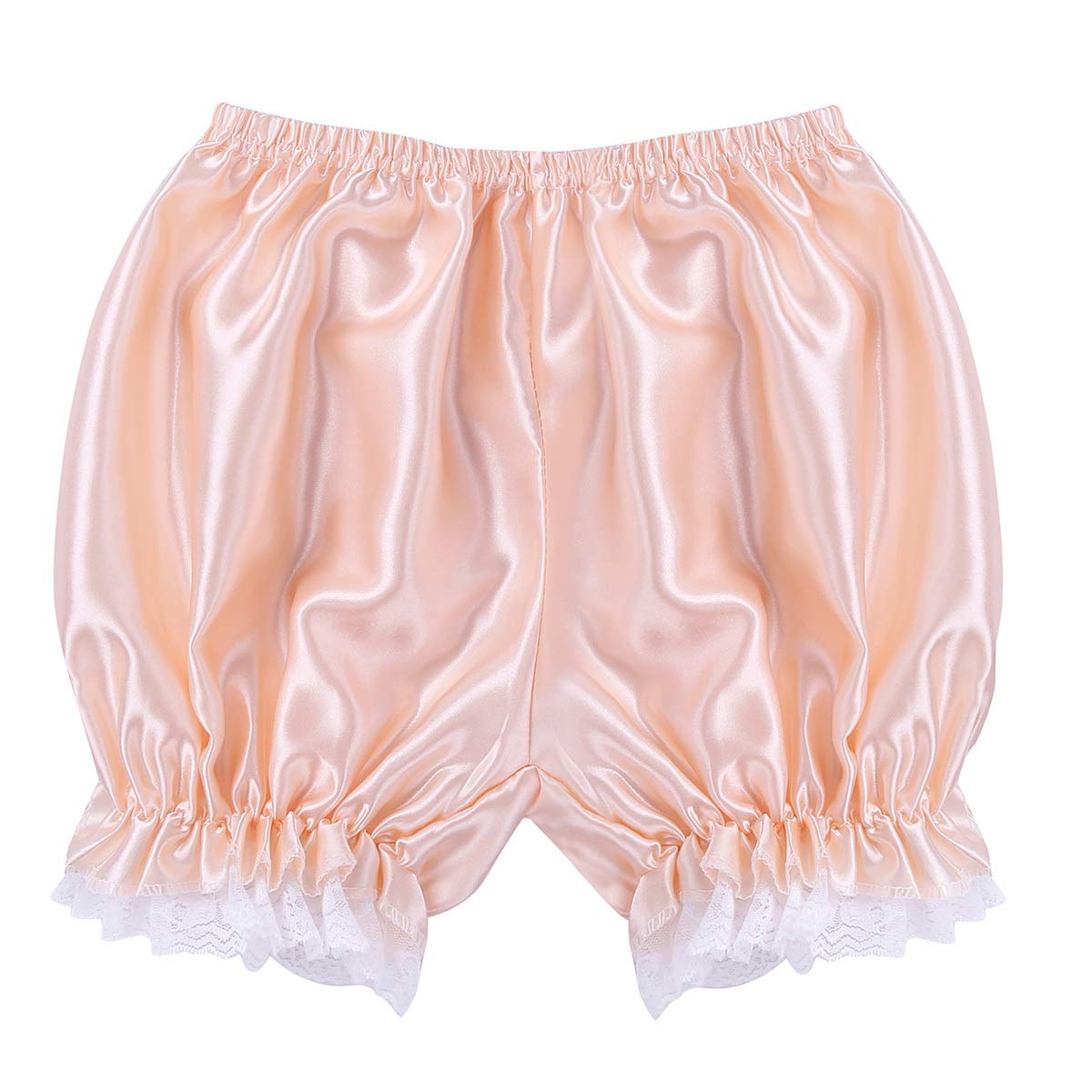 Women's Lace Satin Panties - Elegant Frilly Underwear, Sissy Knickers & Bloomers Shorts - Perfect for Sleepwear, Lingerie & Cosplay Outfits