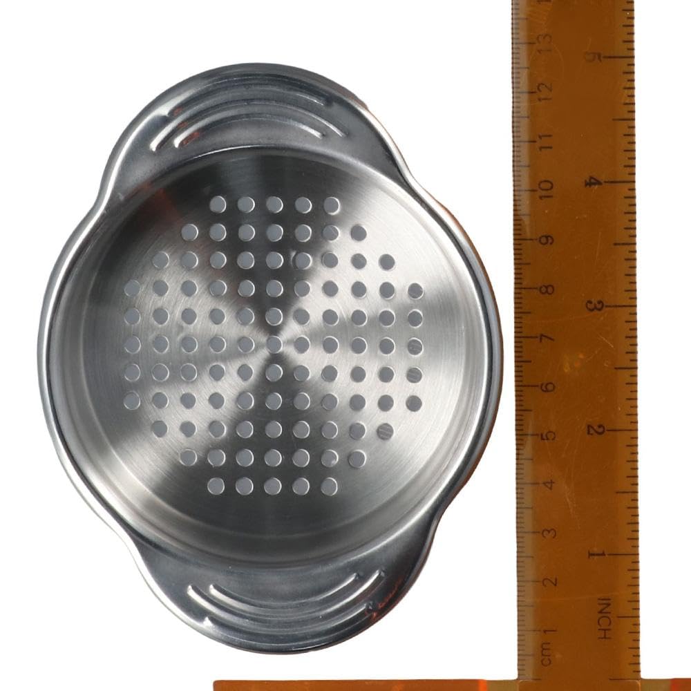 Premium Stainless Steel Can Strainer - Heavy Duty Food Sieve & Colander for Tuna, Beans, Vegetables - Oil Drainer & Canning Filter for Kitchen, Camping & Food Prep